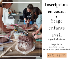 stage enfant poterie