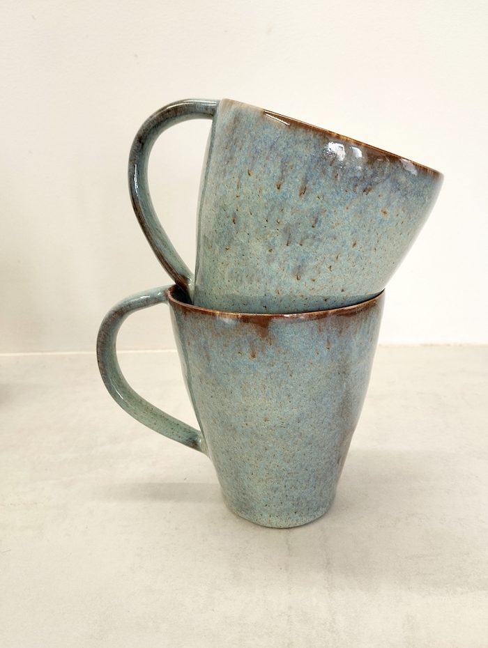 Grande tasse en grès émaillé Cosmos fait main