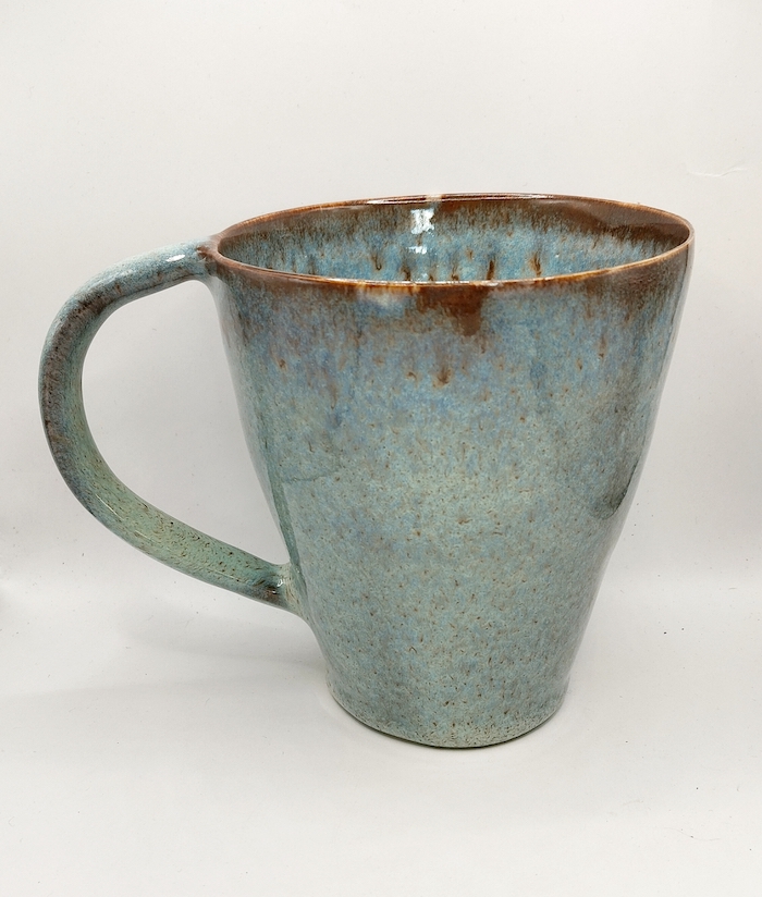 Grande tasse en grès émaillé Cosmos fait main