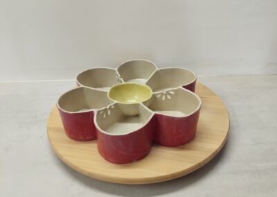 grand plat apéro lors de l'atelier modelage